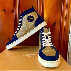 Christian Louboutin Rantus Flat VV glitter EU 46.5 US 13.5